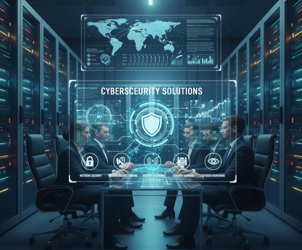 Cybersecurity Solutions protecting business networks from digital threats